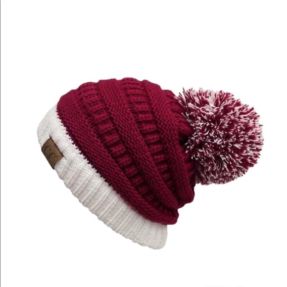 Crimson Tide Alabama Game day beanie with pom. - Picture 4 of 6